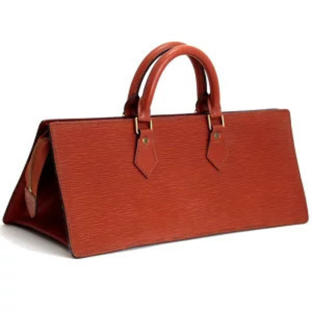 Louis Vuitton Kenya Handbag Triangle Epi Brown Leather Sac